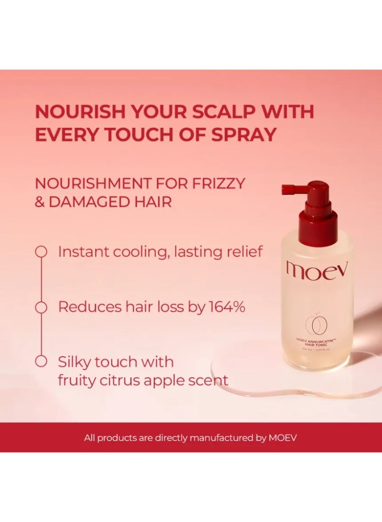 MOEV Hair Fall & Weak Roots Treatment – MOEV Anti-Hair Fall Shampoo, Hair Tonic & Nourishing Oil Essence Set for Strength, Growth & Scalp Health - Image 5